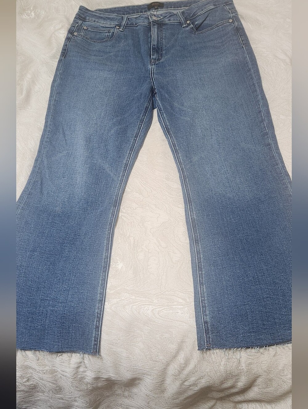 Quince Bella Stretch Kick Flare Jean Size 33S Excellent Condition - Picture 5 of 12
